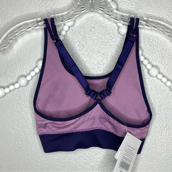 Fabletics Pink Swirl Eliza Seamless Sports Bra - Picture 5 of 9